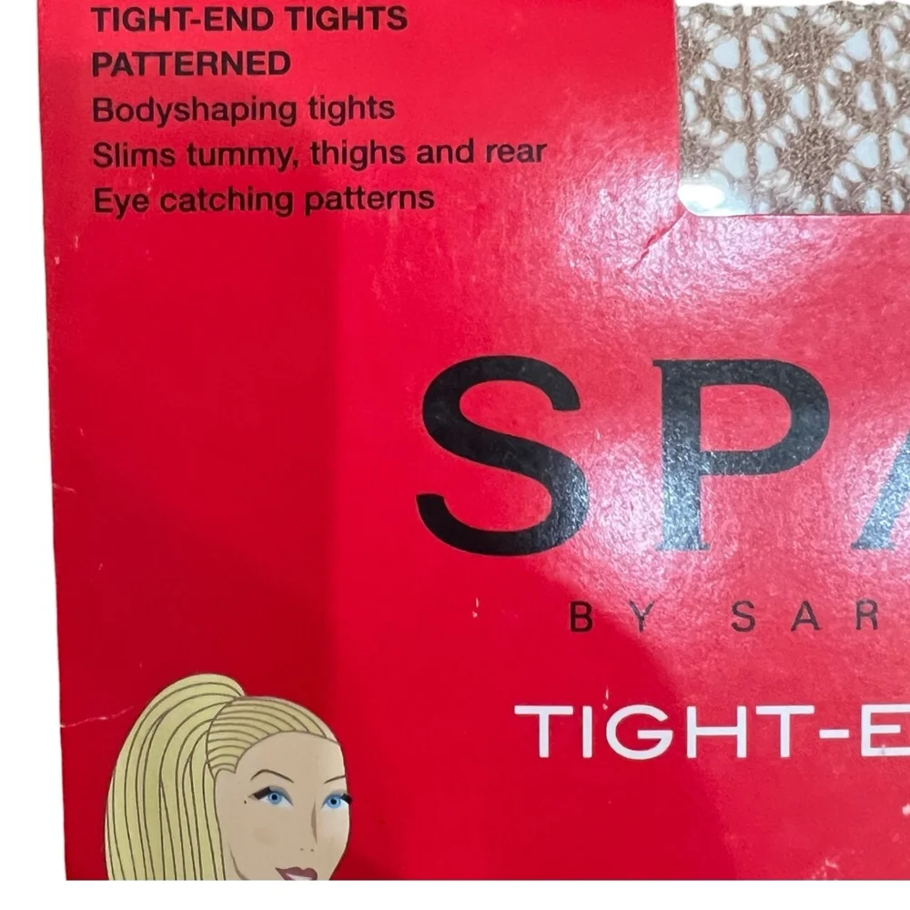 Spanx Tight-End Patterned Bodyshaping Tights Size A Nude New in Package - Picture 3 of 6